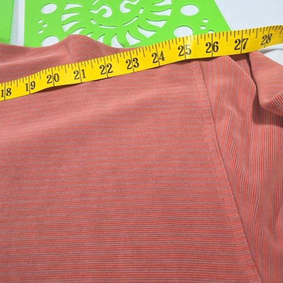 Tommy Bahama‎ Pinstripe Orange Medium Weight SS Shirt 70% Silk 30% Cotton S XXL - Picture 7 of 7